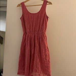 Comfortable stylish salmon dress